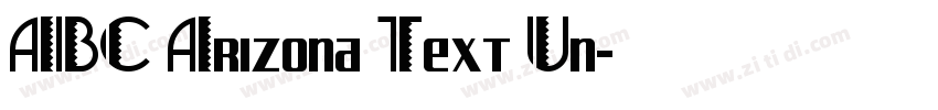 ABC Arizona Text Un字体转换
